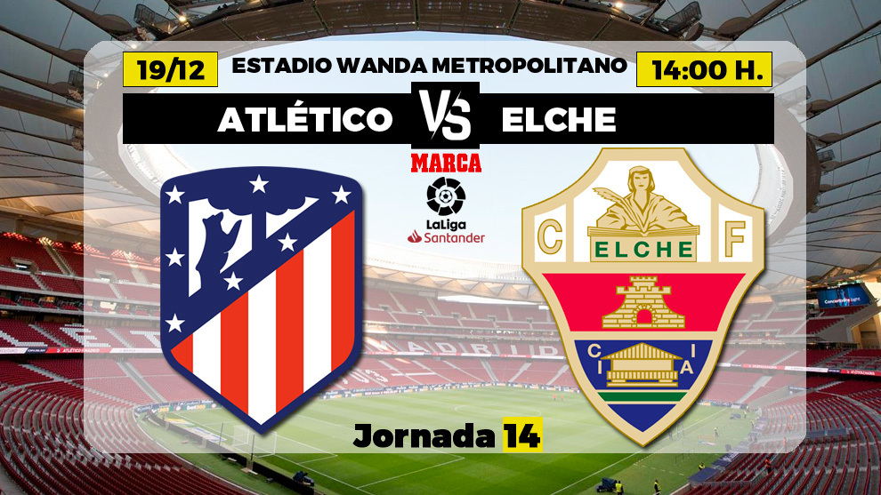 Liga 2020/21 Jº14: Atlético de Madrid vs Elche (Sábado 19 Dic./14:00) 16083138293589
