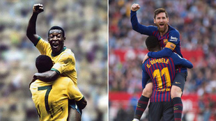 Pel se 'deshace' con Leo: "Yo te admiro mucho, Messi"