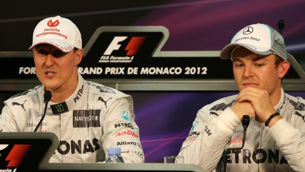 'Schumi' y Rosberg.