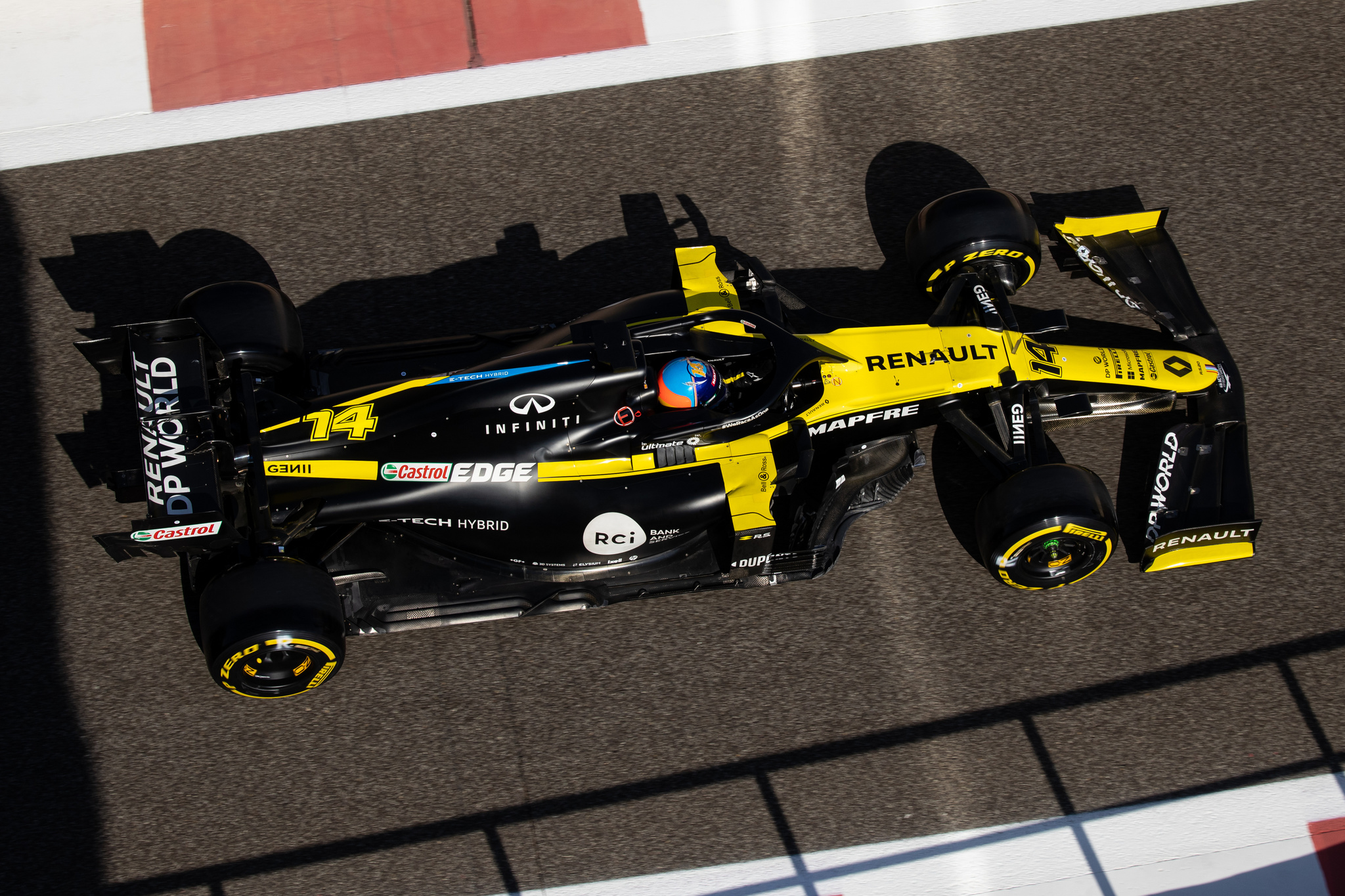 Fernando lt;HIT gt;Alonso lt;/HIT gt; (ESP) lt;HIT gt;Renault lt;/HIT gt; F1 Team RS20. Formula One Testing, Tuesday 15th December 2020. Yas Marina Circuit, Abu Dhabi, UAE