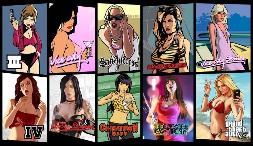 Los diferentes roles que han desempeñado papeles femeninos en la saga GTA.