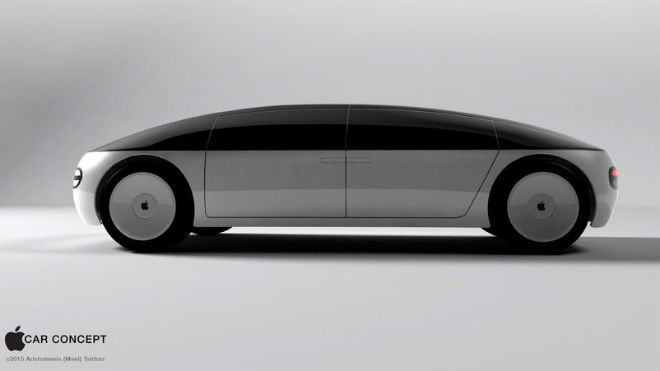 Una imagen del Car Concept presentado por Apple en 2015 y basado en el diseño del iPhone.