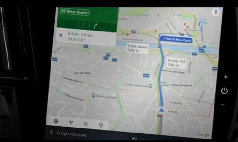 Google Maps en el sistema MyLink de Renault.