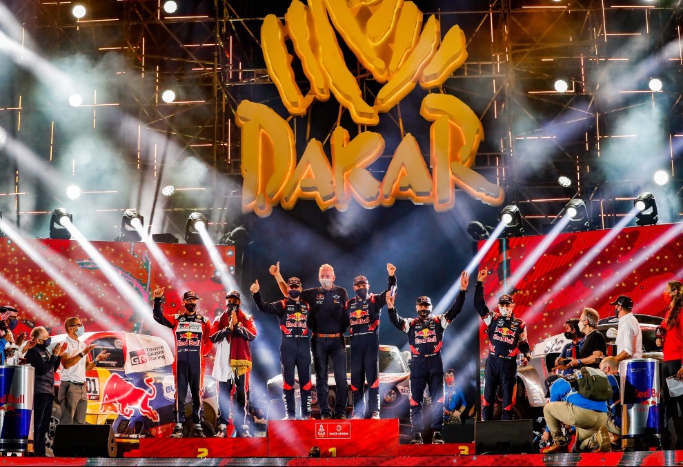 Dakar 2021 final podium