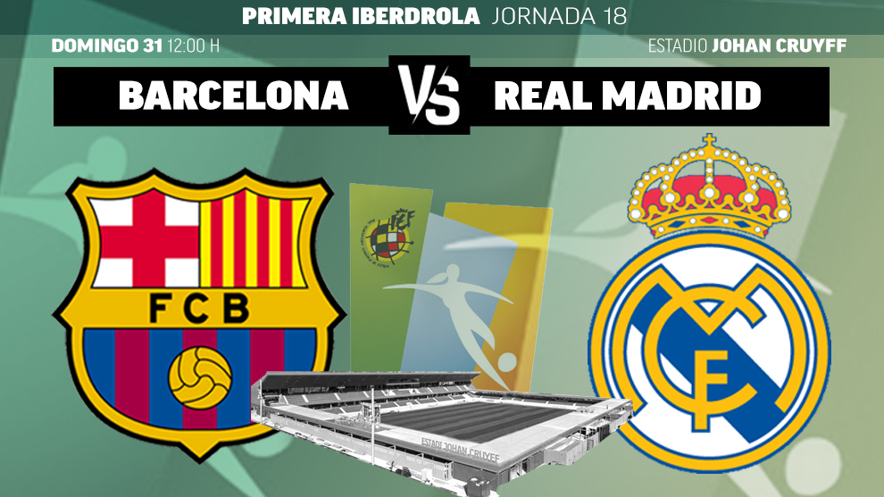 Creatividad anunciando el horario del partido entre Barcelona y Real...