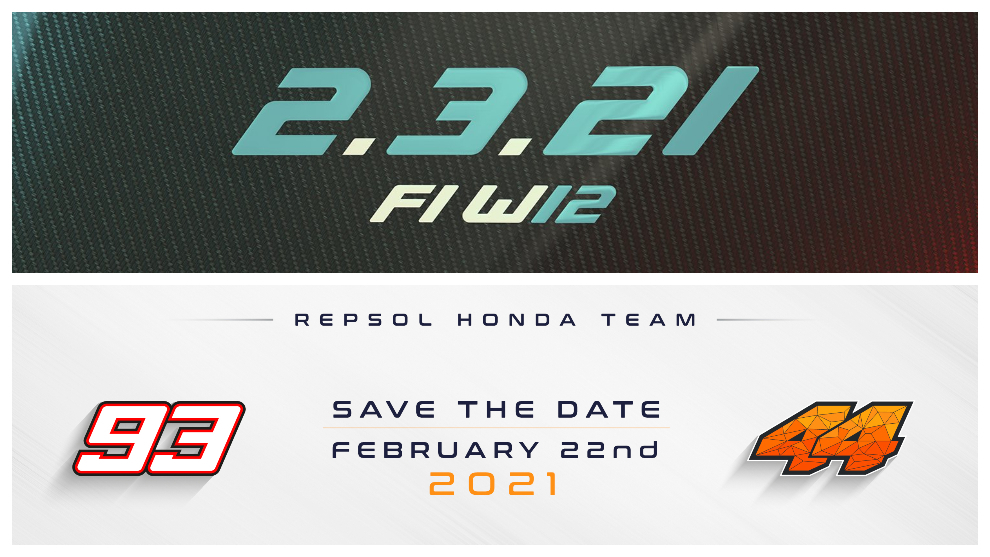 Las fechas para la presentación de Mercedes y Repsol Honda.