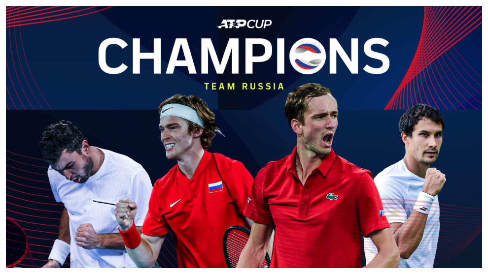 Rusia se ha convertido en el segundo campeón de la ATP Cup