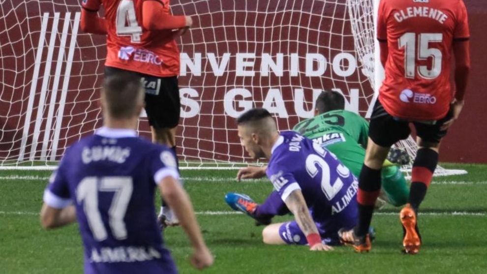 Djurdjevic marca su prier gol en Las Gaunas/CROMA