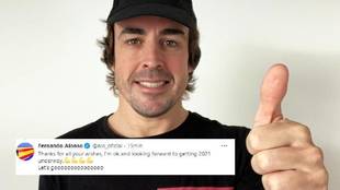 La primera reaccin de Alonso: "Deseando que empiece"