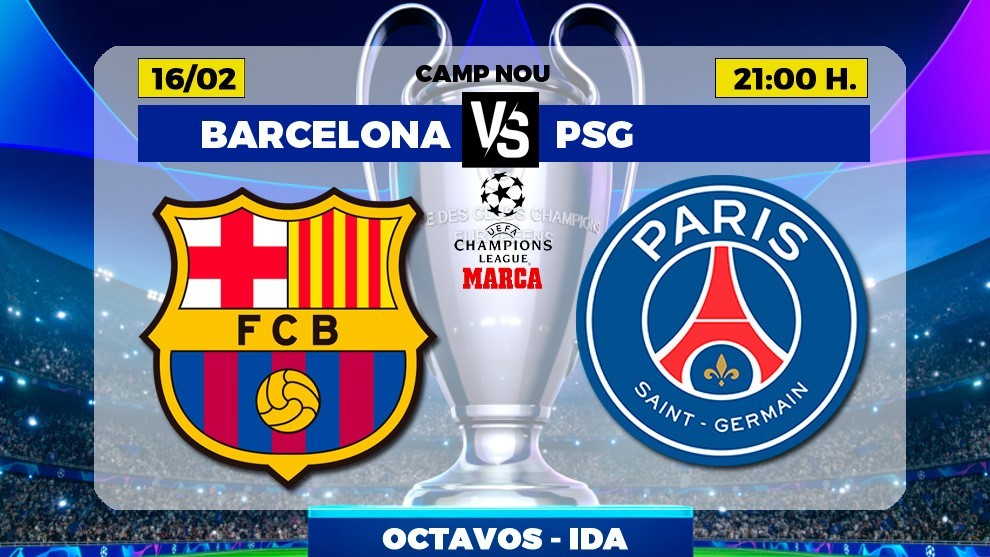 Champions hoy: Barcelona - PSG: Hora, canal y dónde ver en el partido de Champions League | Marca