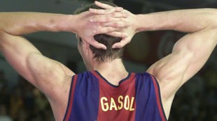 Pau Gasol en su primera etapa en el Barcelona