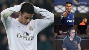 James, en el Madrid, en el Everton y en Twitch.