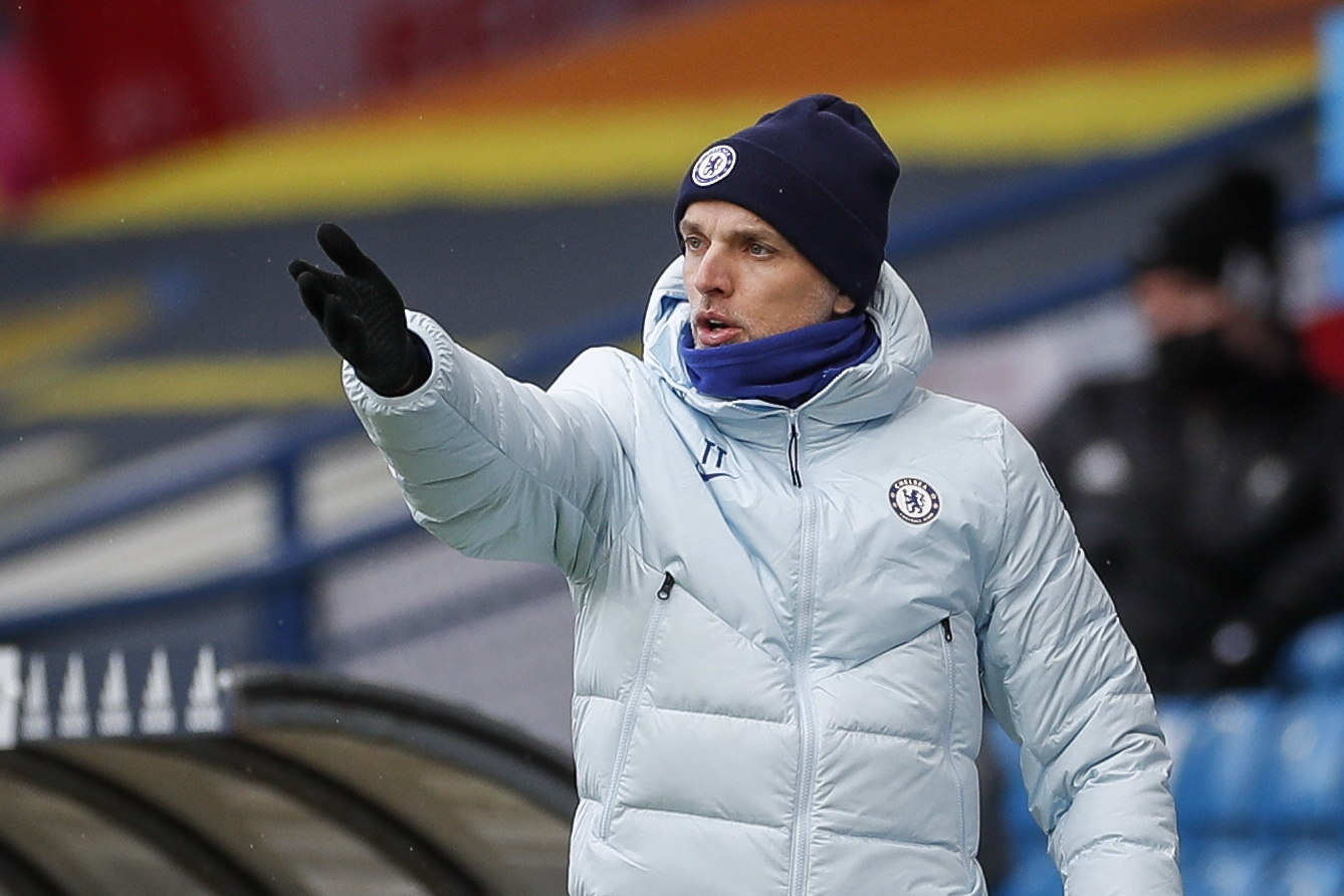 Leeds (United Kingdom), 13/03/2021.- Chelsea manager Thomas lt;HIT gt;Tuchel lt;/HIT gt; gestures during the English Premier League soccer match between Leeds United and Chelsea FC in Leeds, Britain, 13 March 2021. (Reino Unido) EFE/EPA/Lee Smith / POOL EDITORIAL USE ONLY. No use with unauthorized audio, video, data, fixture lists, club/league logos or 'live' services. Online in-match use limited to 120 images, no video emulation. No use in betting, games or single club/league/player publications