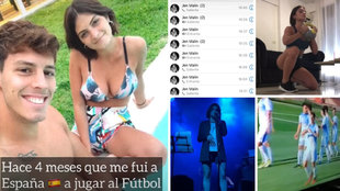 El amor a distancia de un futbolista argentino en Espaa: 10 llamadas al da, cena en pareja...