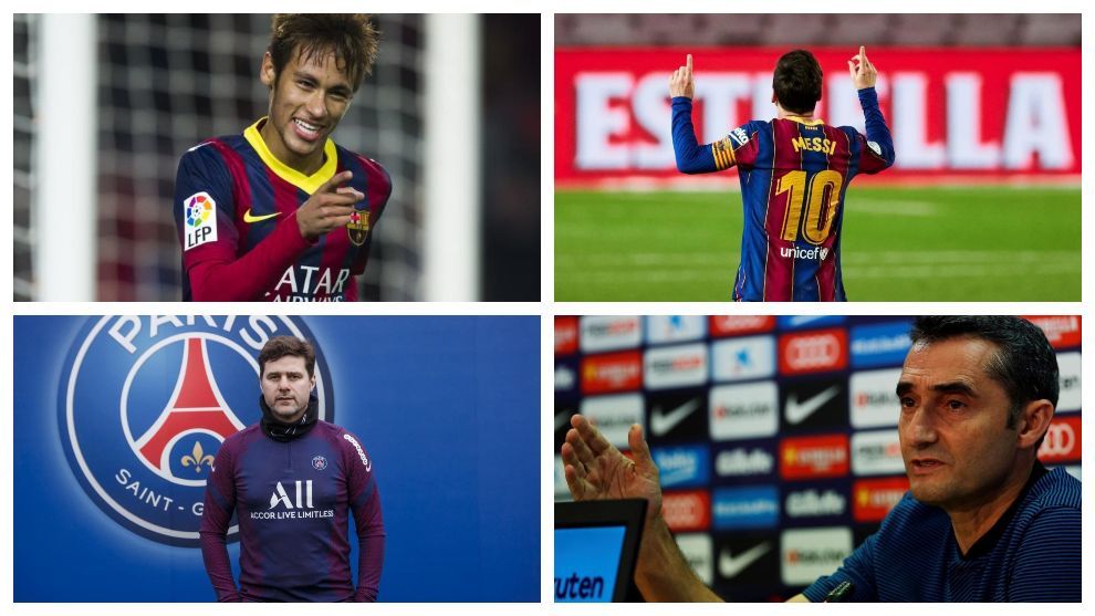 Neymar, Messi, Pochetitno y Valverde