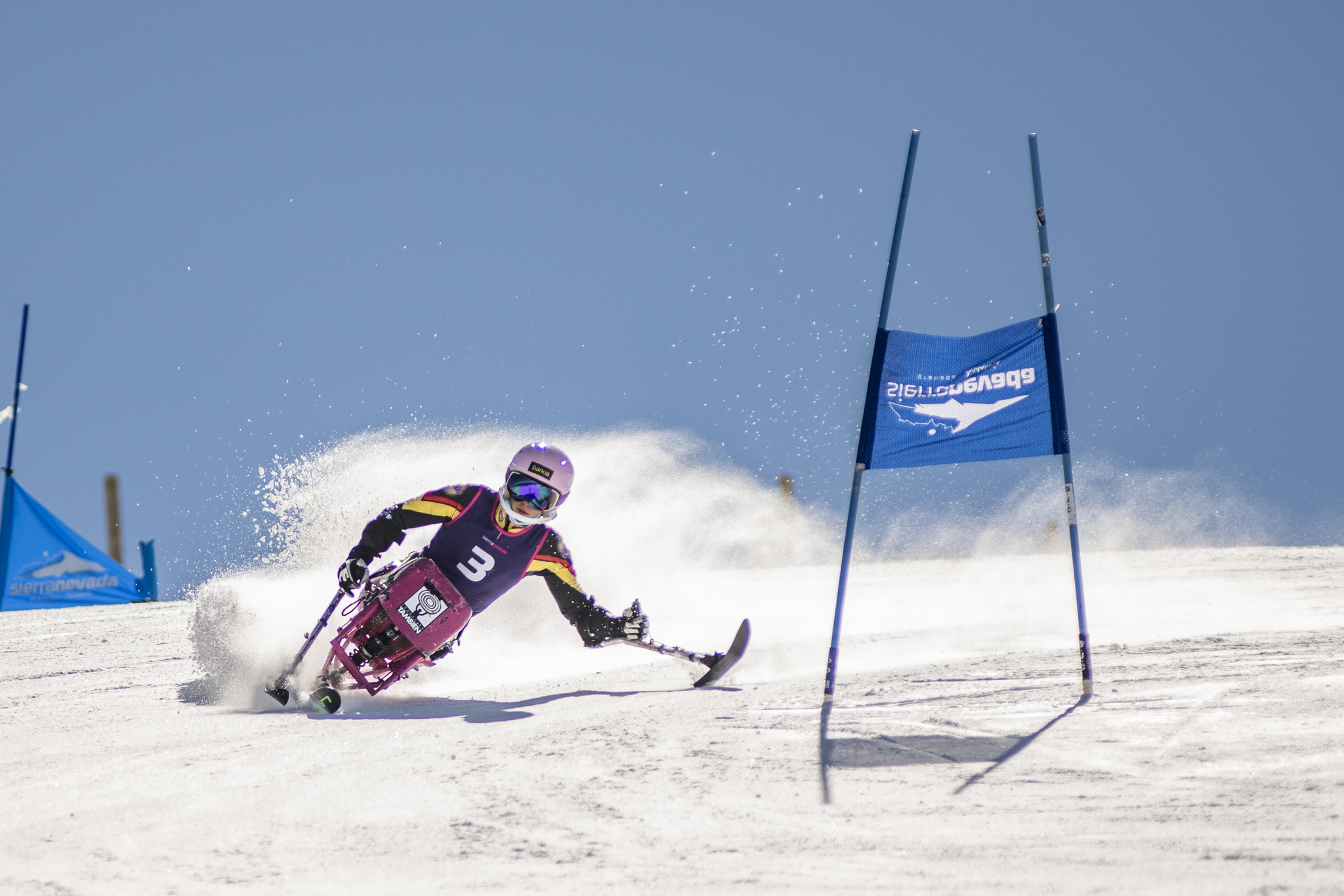 Audrey Pascual, en el último Campeonato de España de esquí.