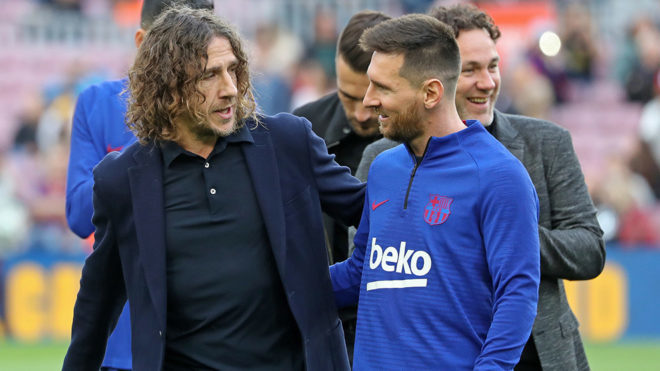 Puyol ve bien a Messi en el Barcelona, pero no asegura su continuidad