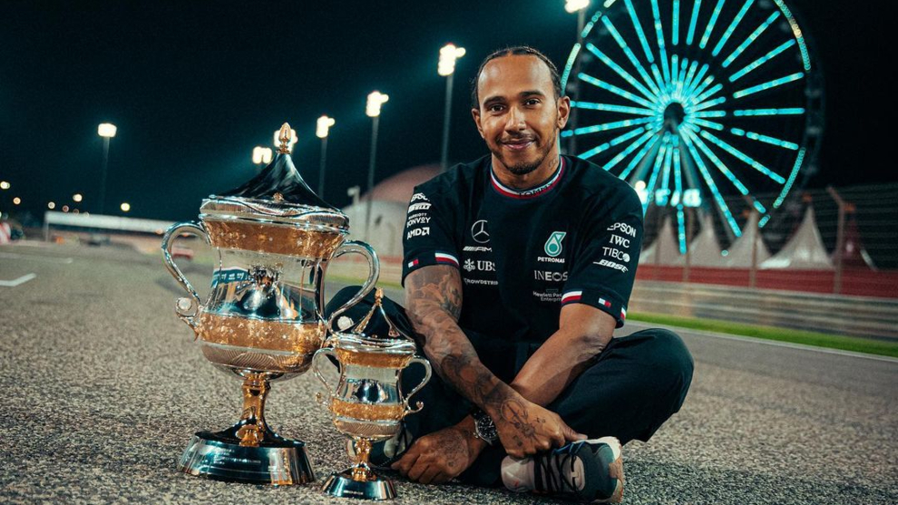 Hamilton after winning Bahrain GP