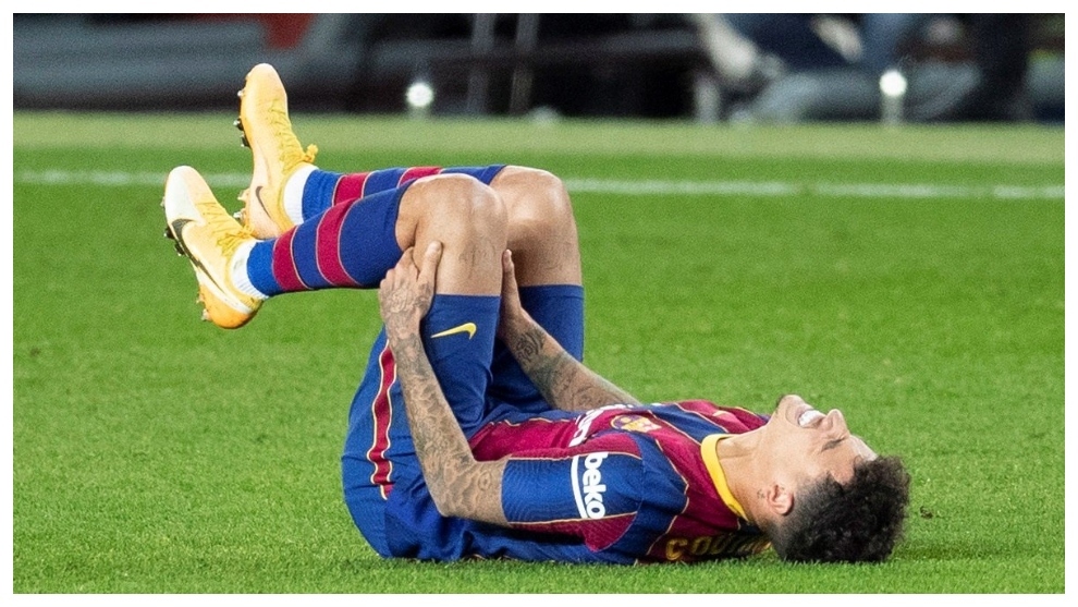 Philippe Coutinho se duele de una lesin