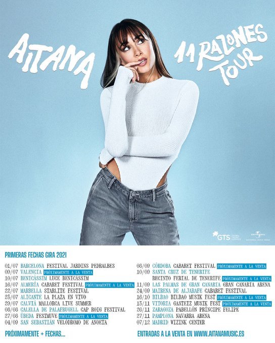 Aitana anuncia las fechas de su '11 razones Tour' Marca