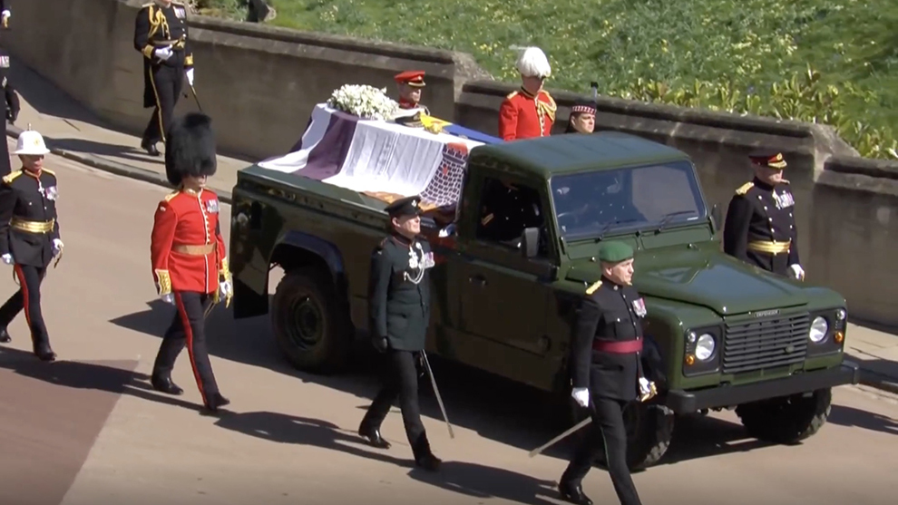 Funeral Felipe de Edimburgo Land Rover Defender