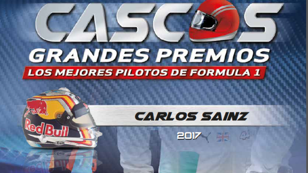 El casco de Carlos Sainz, este sábado, Alonso el siguiente