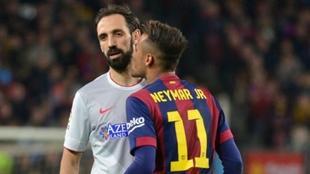 Juanfran y Neymar en una imagen de archivo