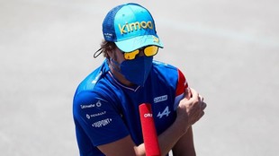 Alonso, en el Gran Premio de Espaa de F1 2021.