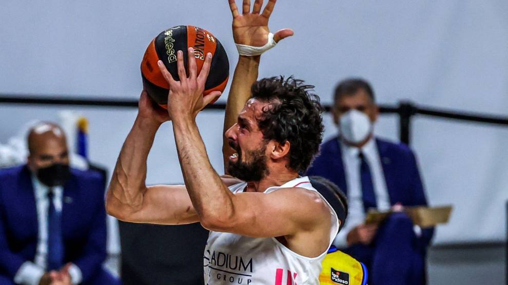 Sergio Llull ante el Gran Canaria en los playoffs de la ACB