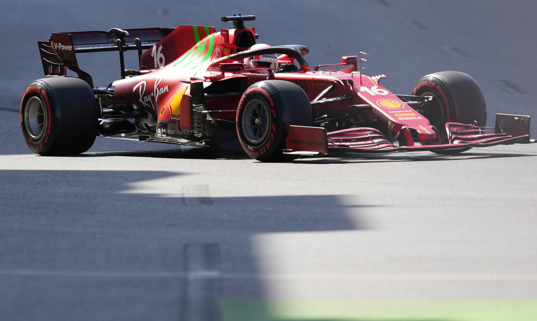 Ferrari driver Charles Leclerc during Azerbaijan GP qualifying session
