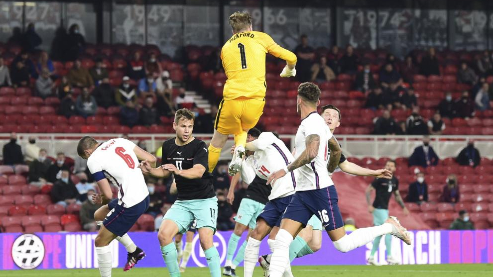 Inglaterra se midi a Austria recientemente y se impuso por un gol a cero.