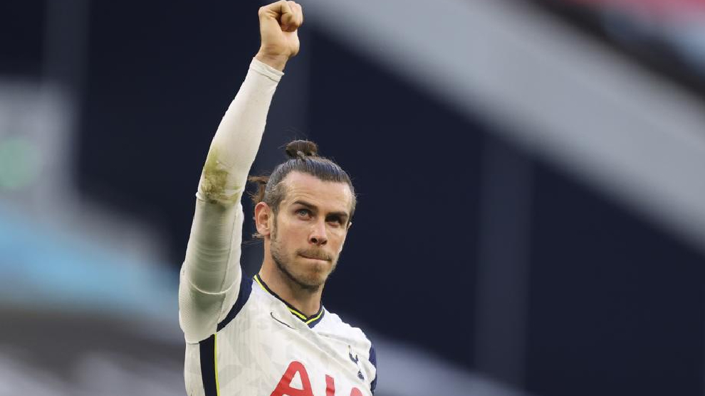 Gareth Bale, con la camiseta del Tottenham, equipo en el que ha estado cedido este año.