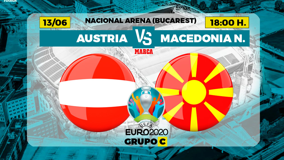 Austria - Macedonia del Norte: horario y dónde ver hoy en TV el partido del Grupo D de la Eurocopa