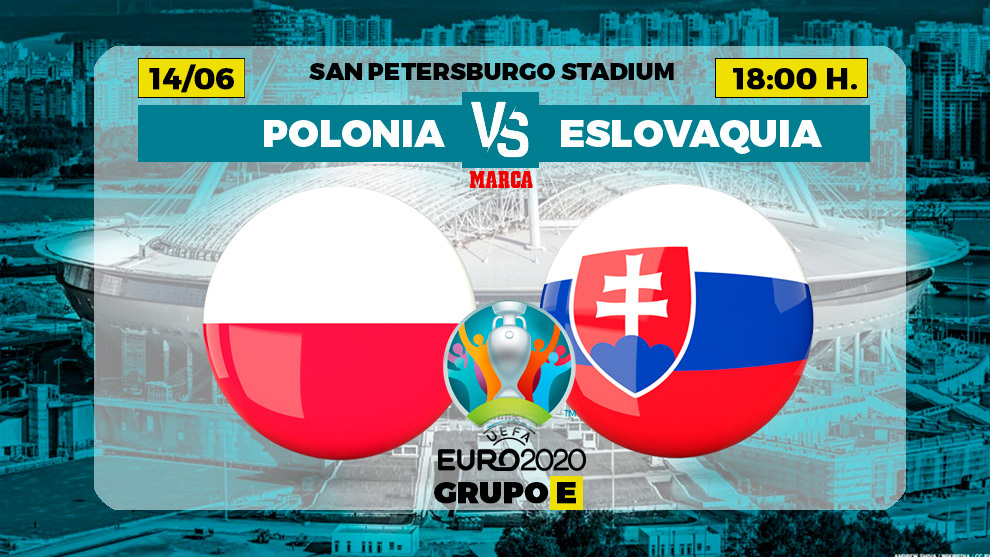 Polonia y Eslovaquia debutan este lunes 14 de junio en la Eurocopa 2021.