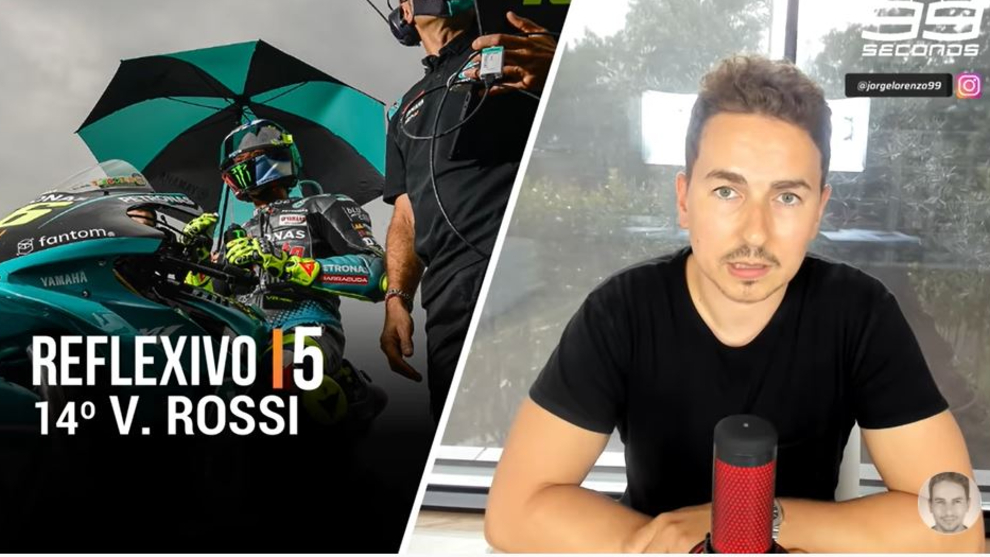 Lorenzo habla del futuro de Rossi en '99 segundos '.