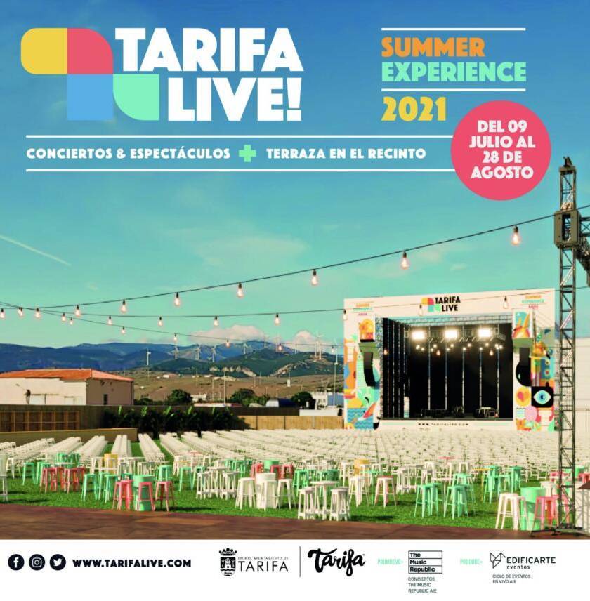 Cartel del 'Tarifa Live Experience'