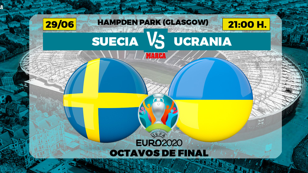 Suecia - Ucrania: horario, canal y dónde ver en TV hoy el partido de octavos de la Eurocopa