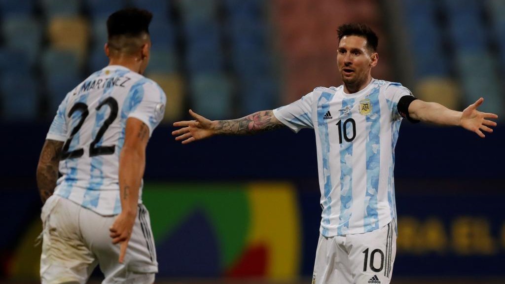 Messi and Lautaro Martinez