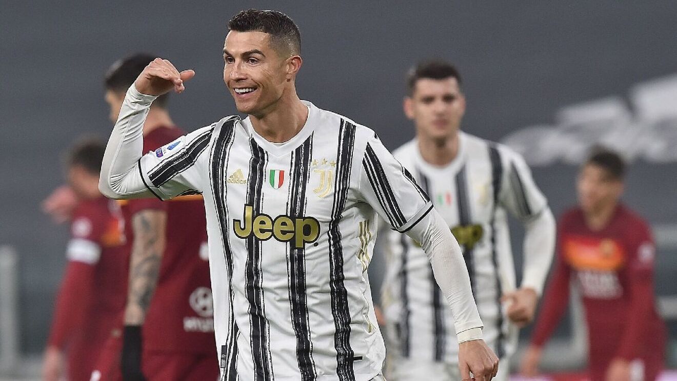 Cristiano celebrando un gol con la Juventus de la temporada pasada.