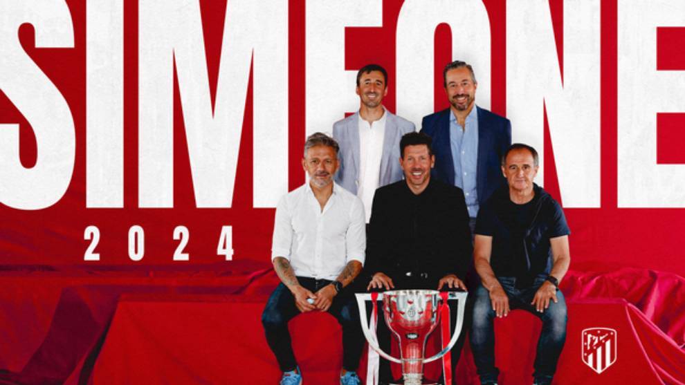 Diego Simeone es renovado por el Atltico de Madrid hasta el 2024