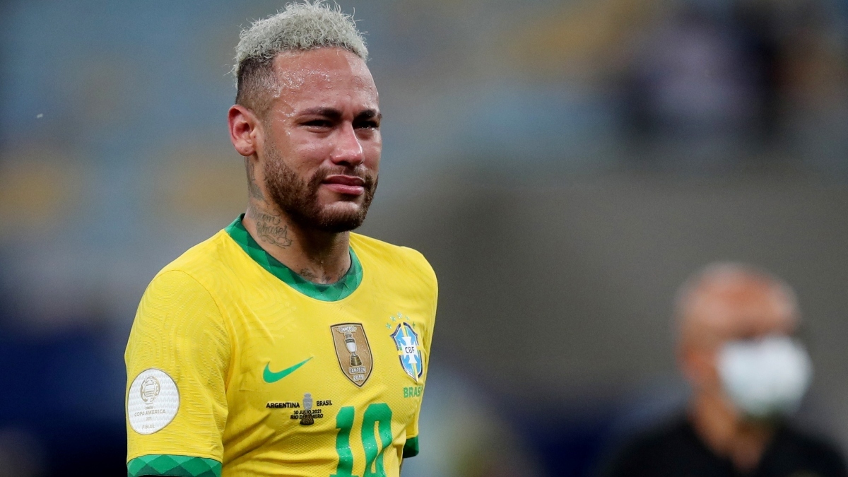 neymar rompio en llanto por la derrota en la copa america