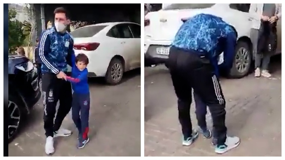 Messi's most emotional moment... and it wasn't on the football pitch