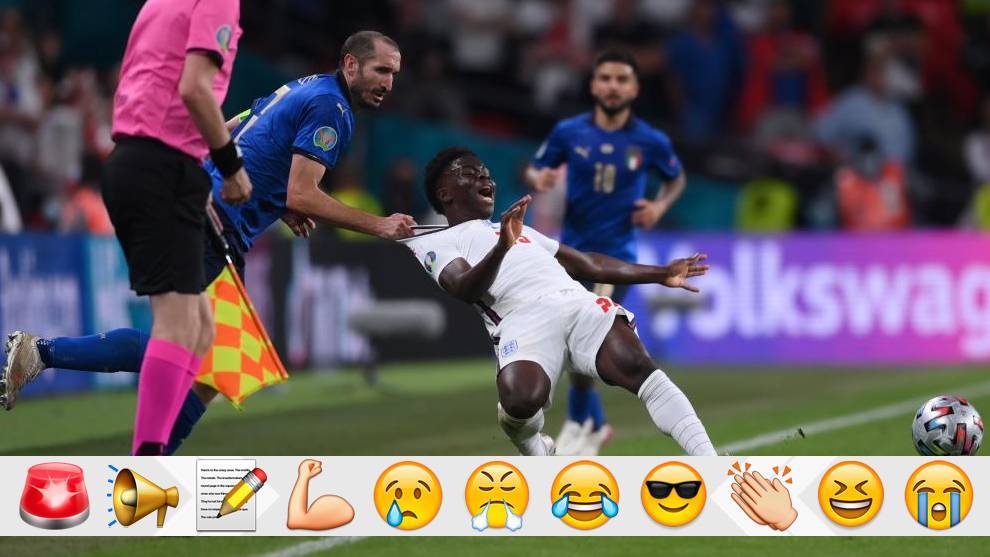 Chiellini during the Euro 2020 final