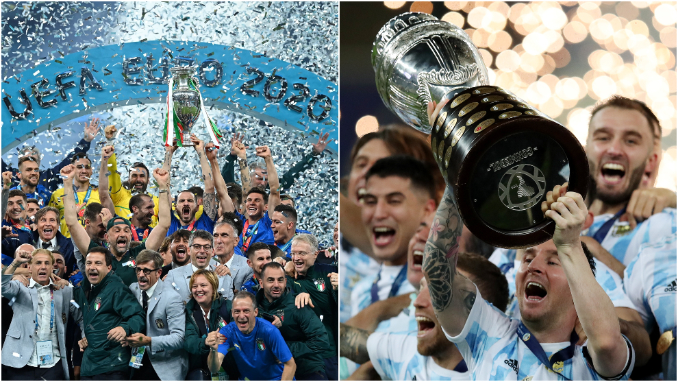 Italia y Argentina lograron ser campeones décadas después