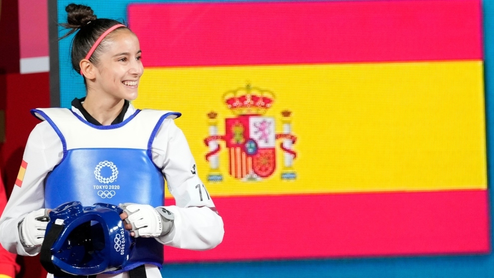 Adriana Cerezo, feliz en su debut olímpico.