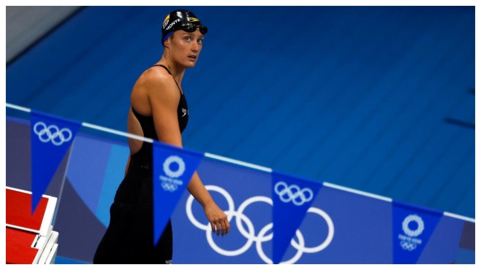 Mireia Belmonte, en la piscina olímpica de Tokio.