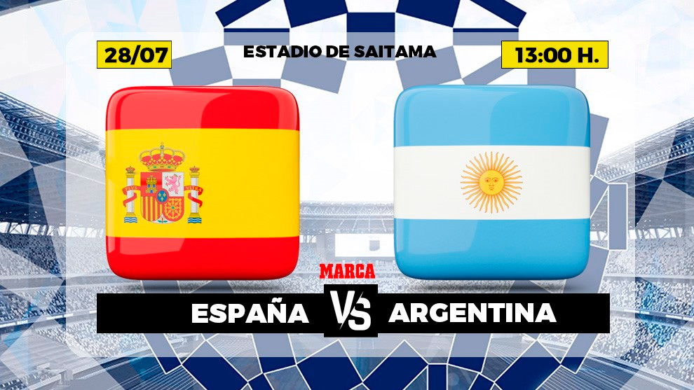 España Argentina Juegos Olimpicos Tokio 2020 - Horario Canal TV Donde ver hoy Futbol JJOO