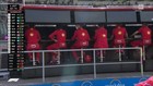 El muro de Ferrari, mientras hablaban con Sainz sobre la posibilidad...
