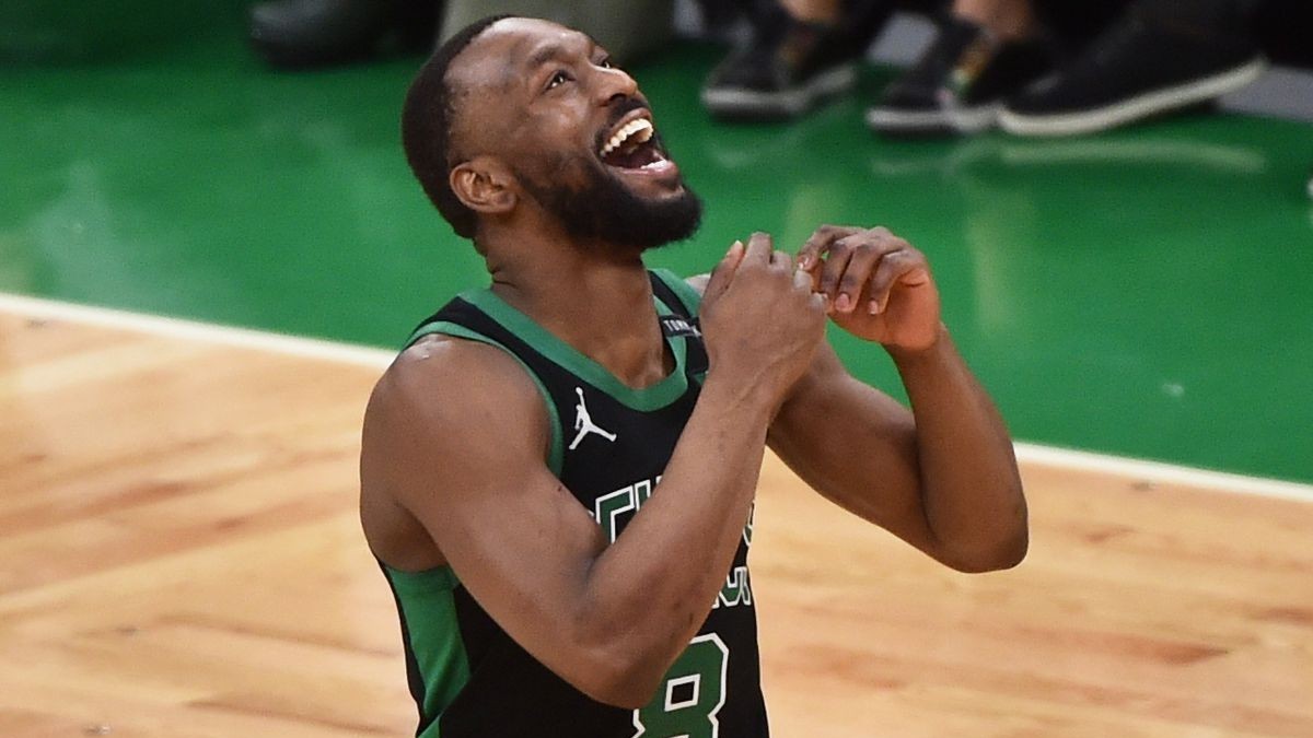 Kemba Walker, en un partido de los Celtics.
