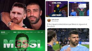 Messi se va del Bara: Agero, protagonista de los mejores memes